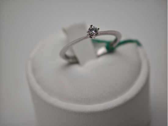 Immagine di ANELLO SOLITARIO MIRCO VISCONTI USATO BENE CON DIAMANTE ( 0.07 CT) ORO BIANCO 18 K