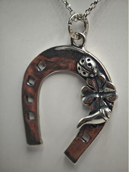 Immagine di COLLANA ARGENTO CON CIONDOLO GIOVANNI RASPINI FERRO DI CAVALLO GRANDE