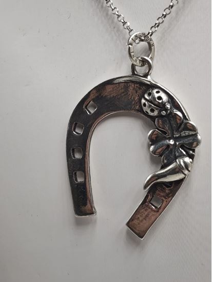 Immagine di COLLANA ARGENTO CON CIONDOLO GIOVANNI RASPINI FERRO DI CAVALLO GRANDE