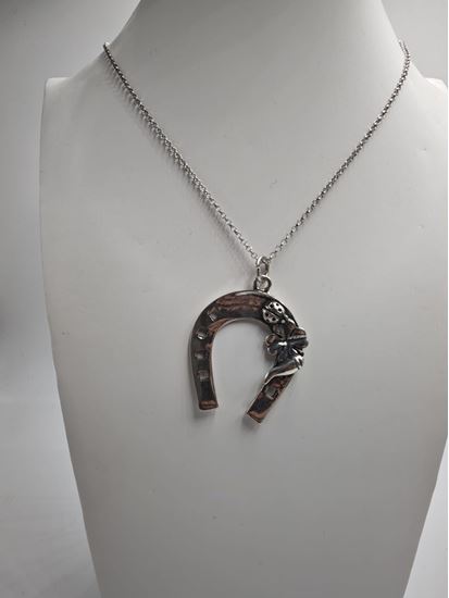 Immagine di COLLANA ARGENTO CON CIONDOLO GIOVANNI RASPINI FERRO DI CAVALLO GRANDE